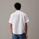 Calvin Klein Ανδρικό πουκάμισο Linen Cotton Short Sleeve Shirt